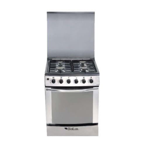 Cuisinière BIOLUX 4 Feux inox avec tourne broche (M.6060 X T/BR) Cuisinière BIOLUX 4 Feux inox avec tourne broche (M.6060 X T/BR)